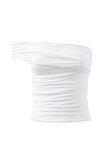 Soft Charlie Ruched Top, WHITE - alternate image 6