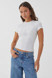 Brandi Graphic T Shirt, LIGHT GREY MARLE/RIBBON - alternate image 1
