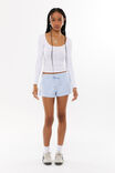 Ava Summer Sweat Short, DELICATE BLUE - alternate image 2