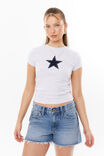 Brandi Graphic T Shirt, LIGHT GREY MARLE/STAR - alternate image 1