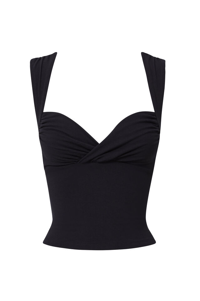 Soft Jolene Top, BLACK