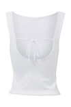Luxe Backless Tank, WHITE - alternate image 7