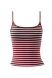 Becky Rib Tank, DARK PLUM/WHITE STRIPE - alternate image 6