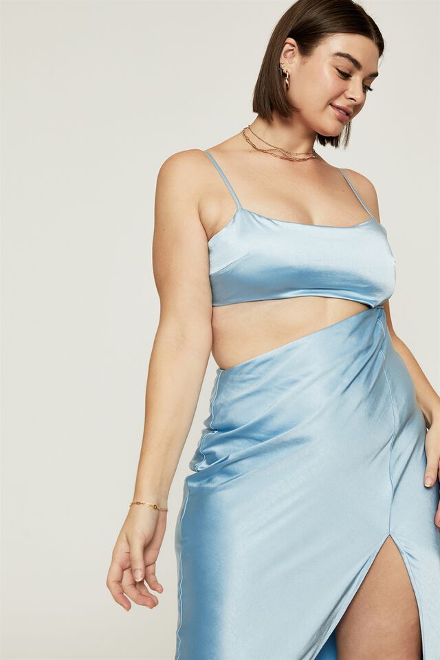 Miranda Cut Out Maxi Dress, CLEAN BLUE