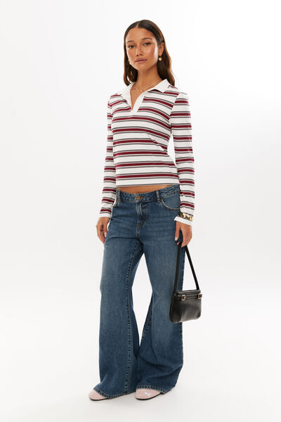 Stella Long Sleeve Top, RUGBY STRIPE