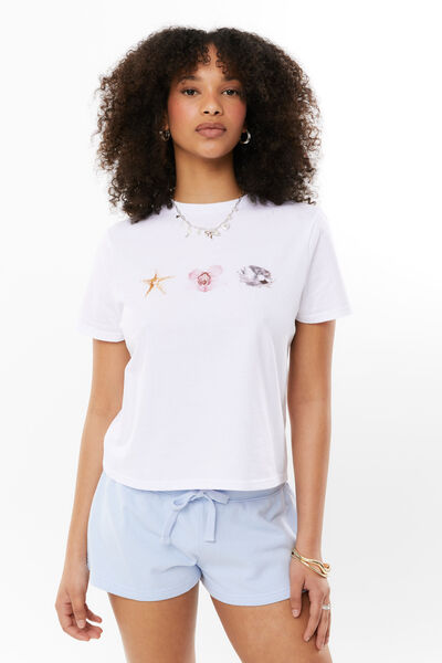 Everyday Graphic Tee, WHITE/SHELL