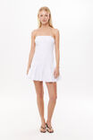 Sarah Strapless Mini Dress, WHITE - alternate image 1