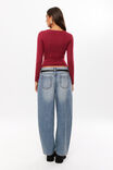 Soft Jolene Long Sleeve Top, CHERRY RIPE - alternate image 3