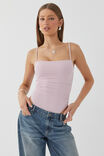 Luxe Ruched Bodysuit, MUTED ORCHID - alternate image 1