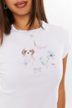 Harlow Graphic T Shirt, WHITE/PUPPY GARDEN - alternate image 4
