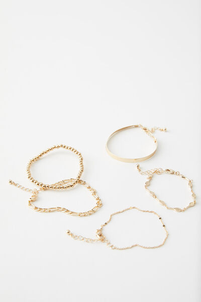 Bracelet Stack, GOLD/COURTSIDE