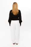 Daisy Zip Through Knit Bomber, BLACK - alternate image 4