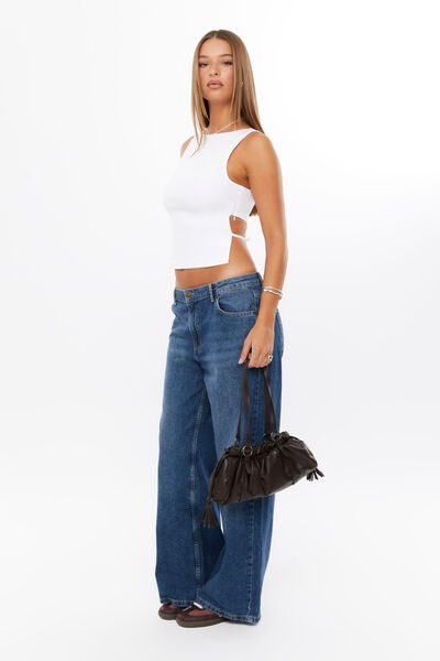 Olympia Backless Tank, WHITE