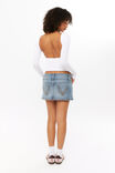 Ivy Backless Long Sleeve Top, WHITE - alternate image 1