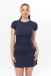 Tattiana T-Shirt Ruched Mini Dress, ALL STAR NAVY - alternate image 2