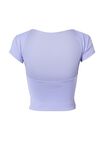 Luxe Short Sleeve Backless Tee, CLOUDY LILAC - alternate image 7