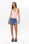 Luxe Halter Bodysuit, SHERBET PINK - alternate image 5