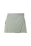 Kelly Cargo Wrap Skirt, MATTE GREEN - alternate image 5