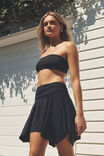 Luxe Hanky Hem Mini Skirt, BLACK - alternate image 6