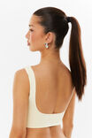 Luxe Low Back Crop Top, ICED YELLOW - alternate image 2
