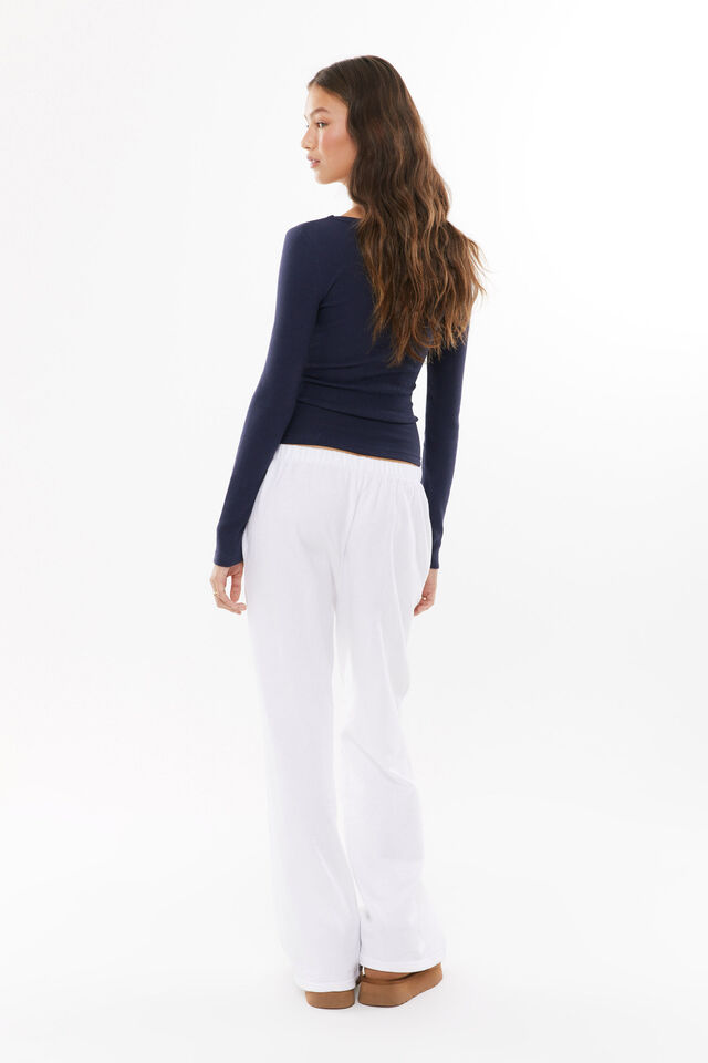Riri Scoop Neck Long Sleeve, ALL STAR NAVY