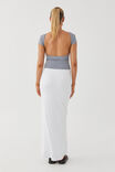 Luxe Hipster Maxi Skirt, WHITE - alternate image 2
