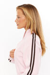 Elyse Sporty Zip Through Jacket, ROSETTE PINK/DEEP CHOC - alternate image 4