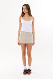 Eden Cargo Mini Skirt, CANVAS BEIGE - alternate image 1