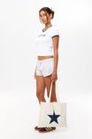 Ayla Sweat Short, LIGHT GREY MARLE/WHITE - alternate image 5