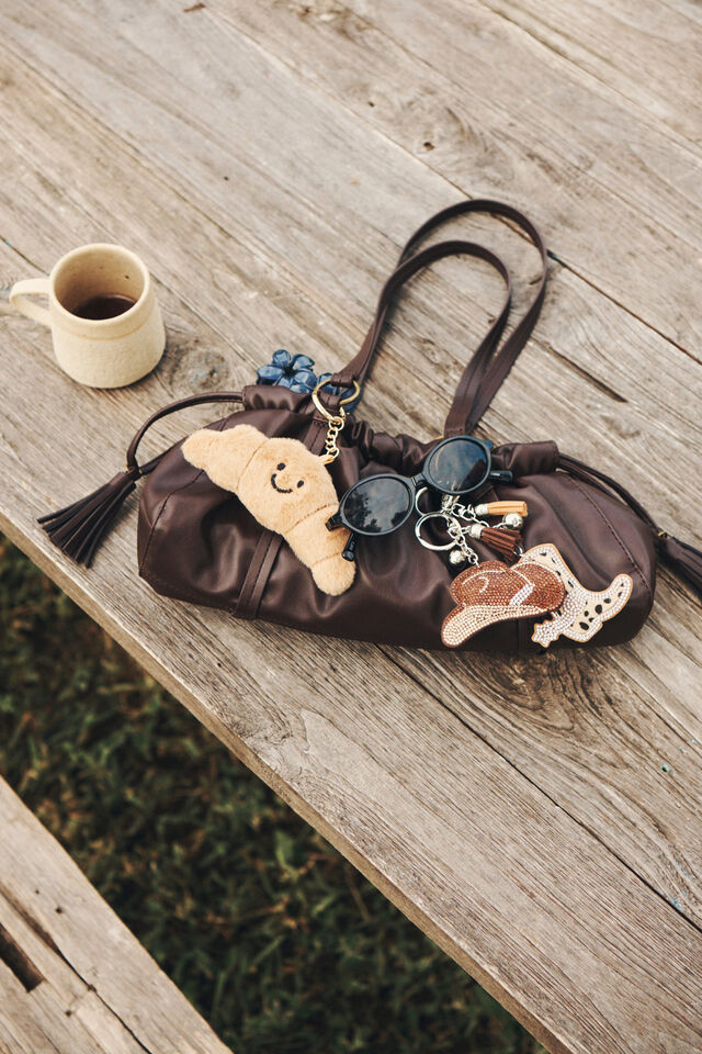 Bag Charm, PLUSH CROISSANT