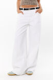 Low Rise Baggy Jean, WHITE - alternate image 2