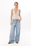 Tilly Zip Through Top, ICED LATTE - alternate image 2