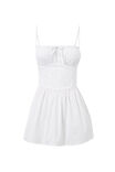 Mary Ruched Mini Dress, WHITE - alternate image 6