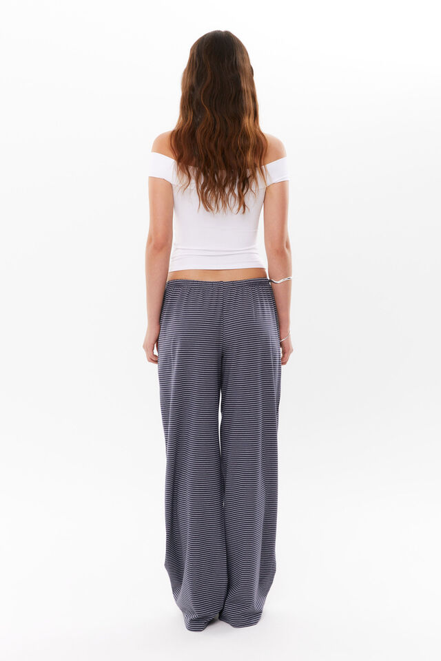 Jade Jersey Lounge Pant, WASHED NAVY/WHITE STRIPE
