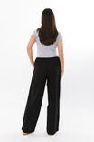 Henley Relaxed Linen Pant, BLACK - alternate image 3