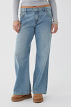 Low Rise Bootleg Jean, SURF BLUE - alternate image 2