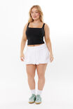 Foldback  Bubble Mini Skirt, WHITE - alternate image 1