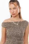 Soft Mia Ruched Top, NINA LEOPARD BROWN - alternate image 4