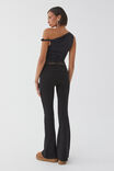 Luxe Bree Ruched Twist Top, BLACK - alternate image 3