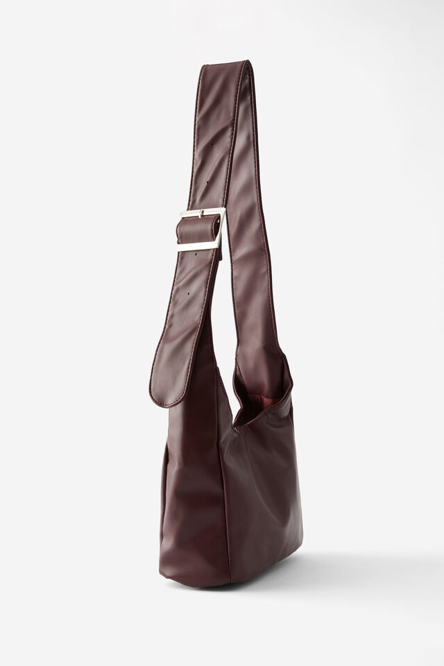 Portia Messenger Bag, DARK PLUM