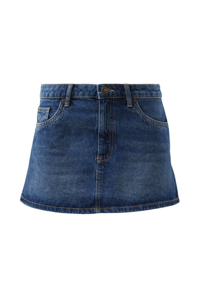 Maya Denim Mini Skirt, INDIANA BLUE