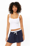 Penny Fleece Mini Skirt, MIDNIGHT NAVY - alternate image 2