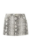 Maya Denim Mini Skirt, LOLA PYTHON GREY - alternate image 6