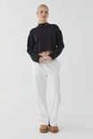 Marley Mock Neck Knit Jumper, BLACK - alternate image 2