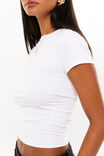 Luxe Longline Tee, WHITE - alternate image 3