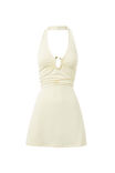 Orla Halter Mini Dress, LEMON PUFF - alternate image 6