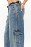 Low Rise Cargo Jean, CHELSEA BLUE - alternate image 5