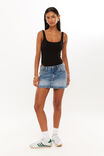 Cora Rib Bodysuit, BLACK - alternate image 1
