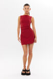 Maya A-Line Mini Dress, BOYSENBERRY - alternate image 2