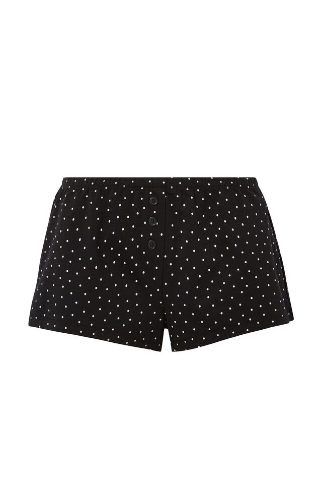 Ellie Jersey Lounge Short, JANE SPOT BLACK/WHITE